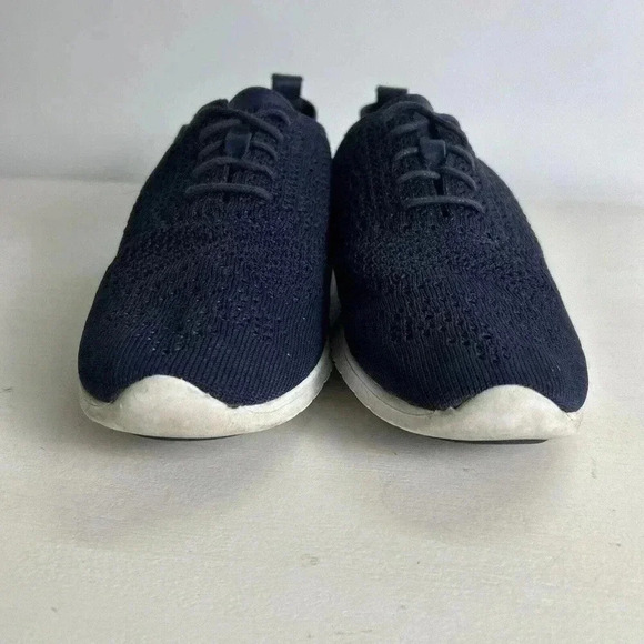 Cole Haan Zerogrand Stitchlite Knit Navy Wingtip Oxford Shoes Women’s 10B C8 - Picture 5 of 6